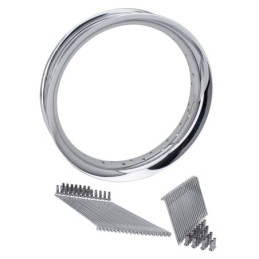 Jantes arrière profilée en aluminium chromé 789929