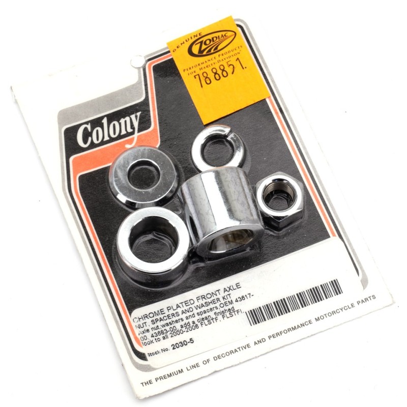 Kits d'entretoise d'axe de roue colony pour softail 788851