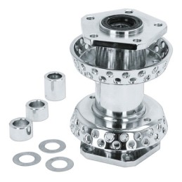 Style diabolo moyeux chrome pour 80 rayons 147088