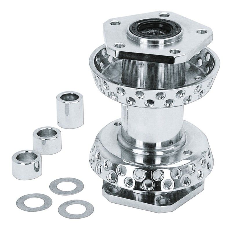 Style diabolo moyeux chrome pour 80 rayons 147088