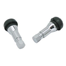 Valves en laiton chrome pour pneus tubeless 322036