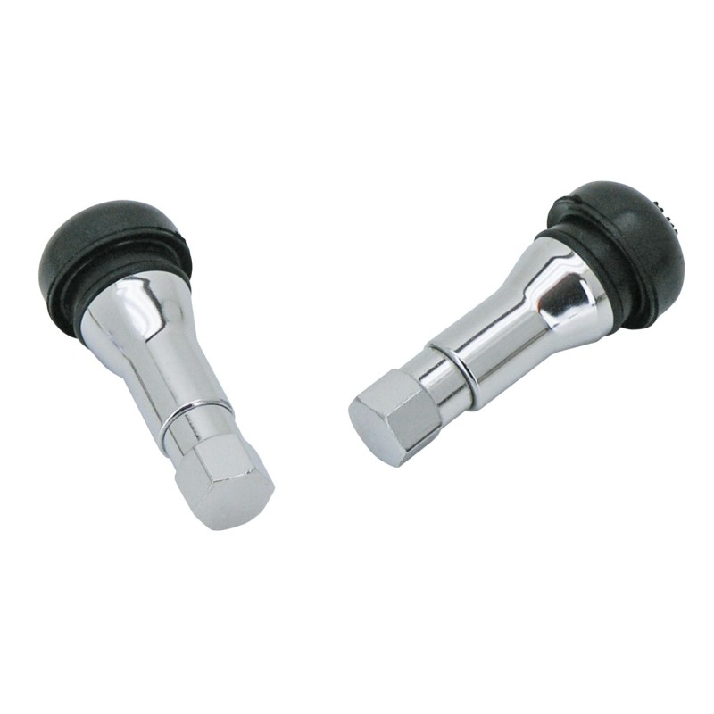 Valves en laiton chrome pour pneus tubeless 322036
