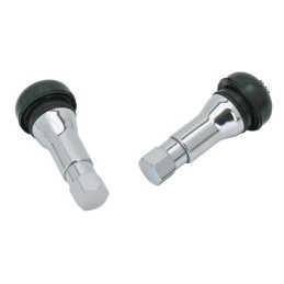 Valves en laiton chrome pour pneus tubeless 322036