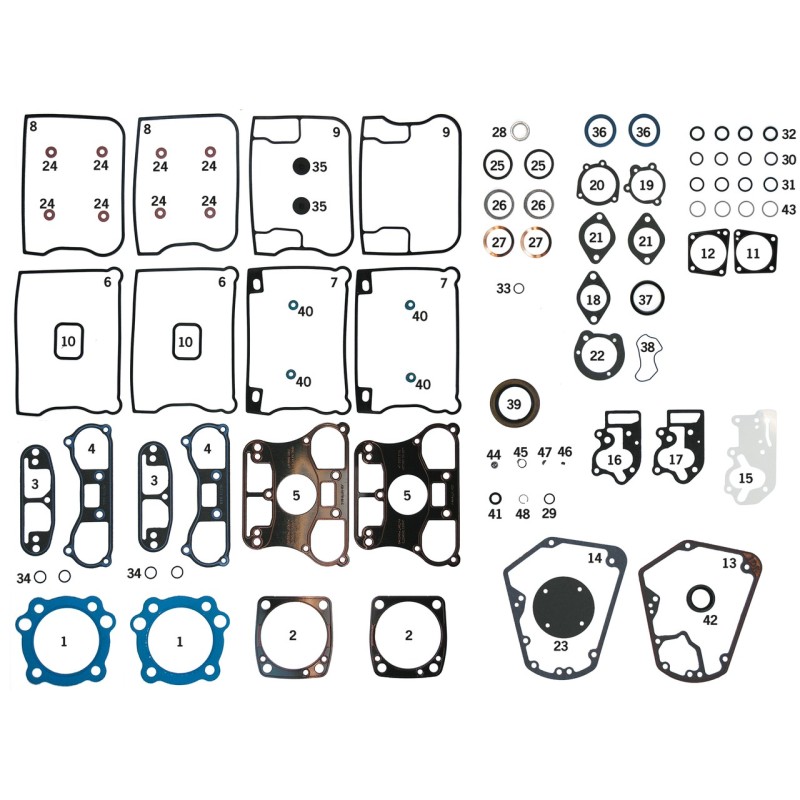 Joints individuels, o-rings et spys pour evo big twin 1984-2000 761332