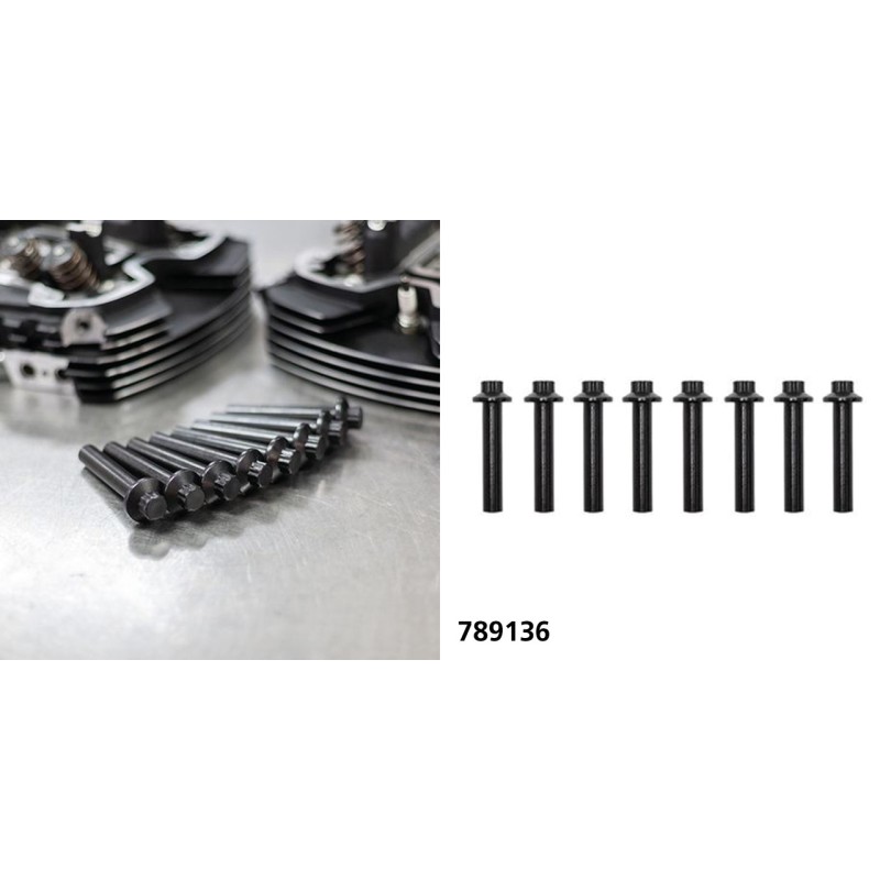 Boulons de culasse s&s pour milwaukee eight 789136