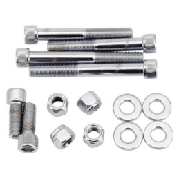 Kit de vis de carter moteur inferieur chromees softail 720229