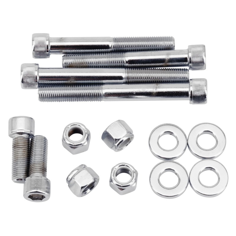 Kit de vis de carter moteur inferieur chromees softail 720229