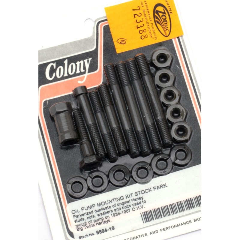 Kit vis de pompe a huile colony pour big twin 723388