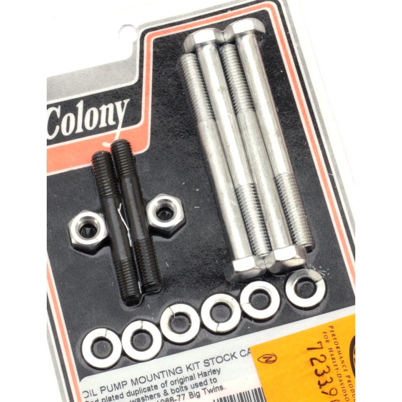 Kit vis de pompe a huile colony pour big twin 723390