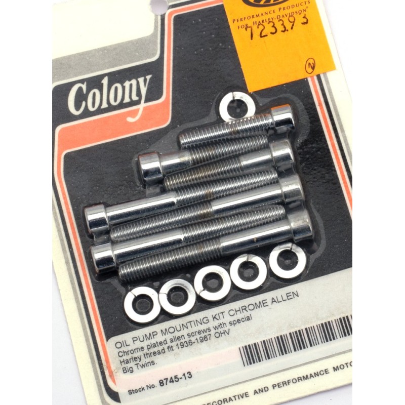 Kit vis de pompe a huile colony pour big twin 723393