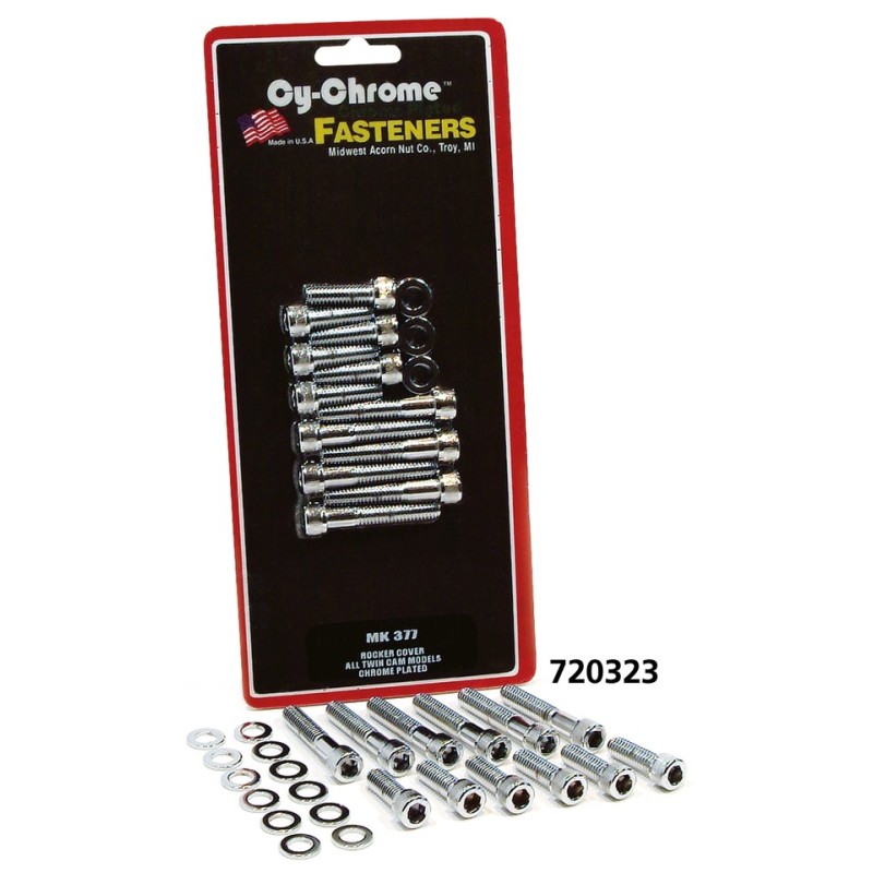 Kits de vis de cache-culbuteur chromees 720323