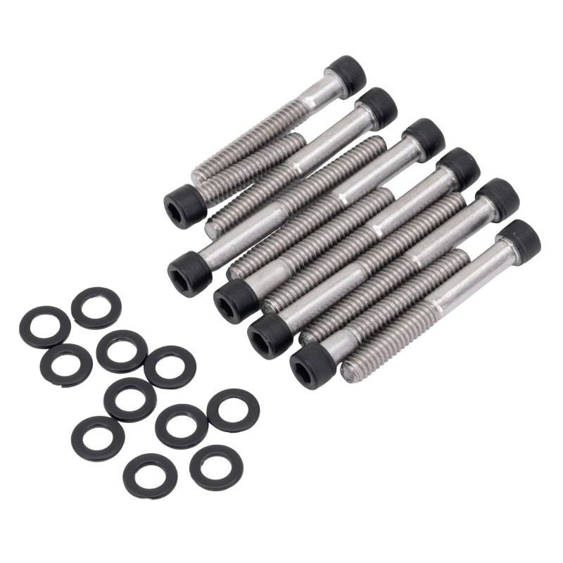 Kits de vis de carter de came en inox noires pour sportster 770480