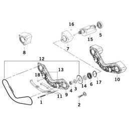 Pieces de balanciers pour twin cam b 740543