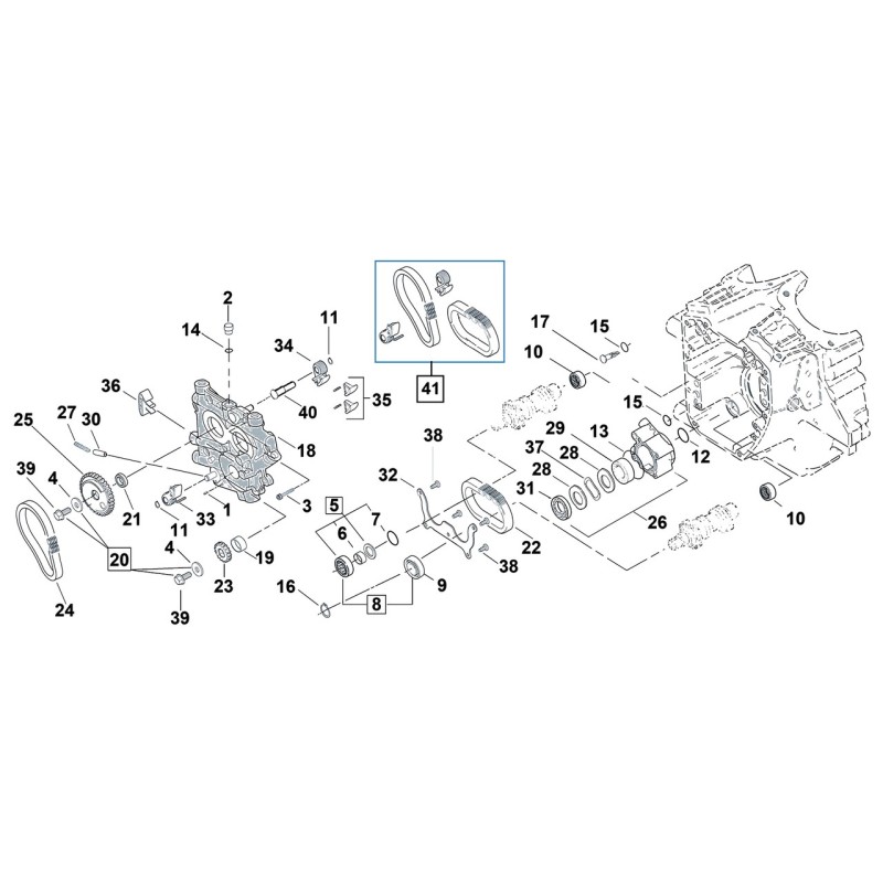 Pieces de distribution pour les premiers twin cam 750744