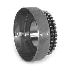 Cloche d'embrayage & couronne boite 4 big twin 144403
