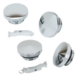 Bouchons usines et chrome "essential" en pointe ou en dome 012156