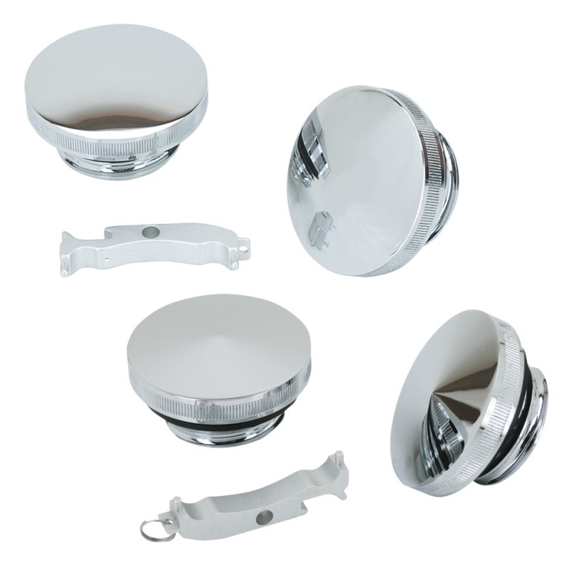 Bouchons usines et chrome "essential" en pointe ou en dome 012156