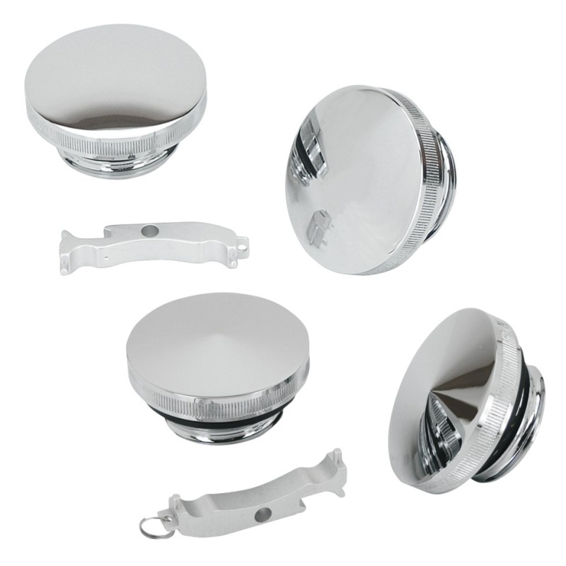 Bouchons usines et chrome "essential" en pointe ou en dome 012157