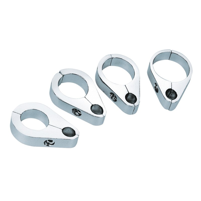 Colliers de cable et d'huile chromees 061183