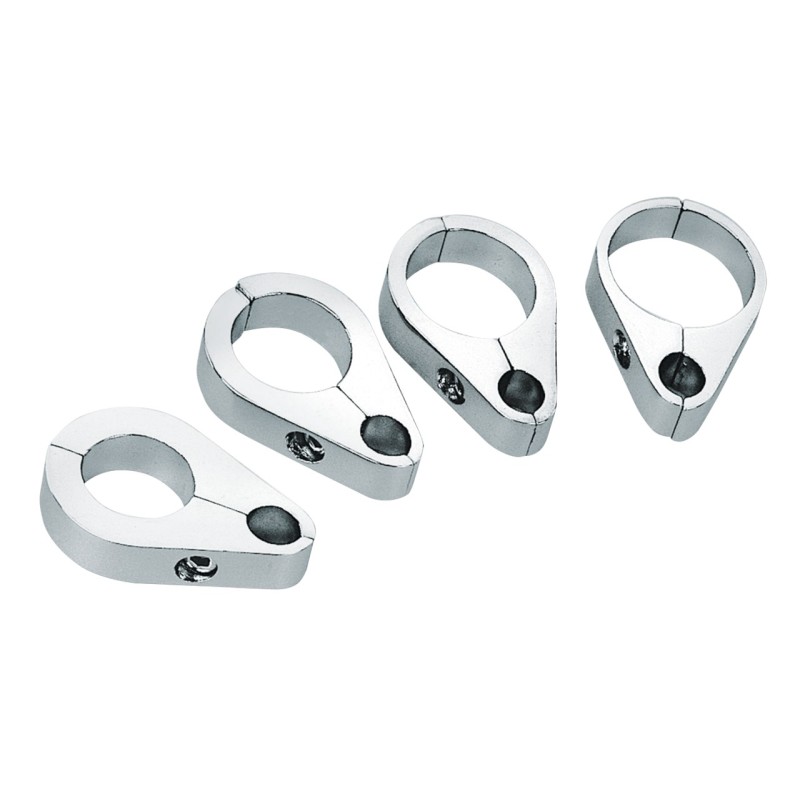 Colliers de cable et d'huile chromees 061184