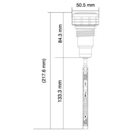 Jauge d'huile koso pour touring avec ecran lcd 752586