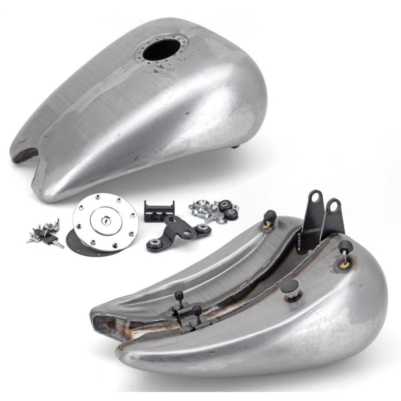 Reservoir acier rallonge en une piece pour softail 011735