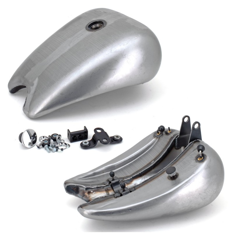 Reservoir acier rallonge en une piece pour softail 011857