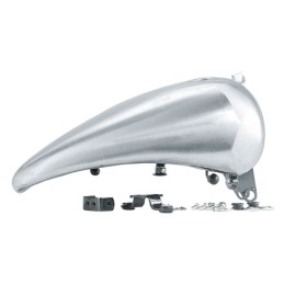 Reservoir acier rallonge en une piece pour softail avec console 011625
