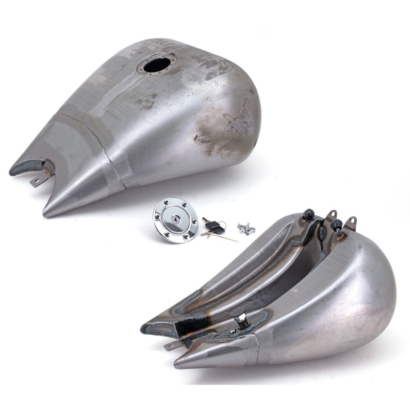 Reservoir custom lisse ralloge de 2'' pour twin cam softail 011810
