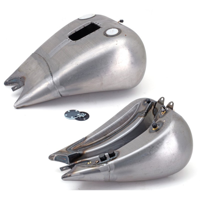 Reservoir custom rallonge de 2" avec support de console pour softail twin cam 012911