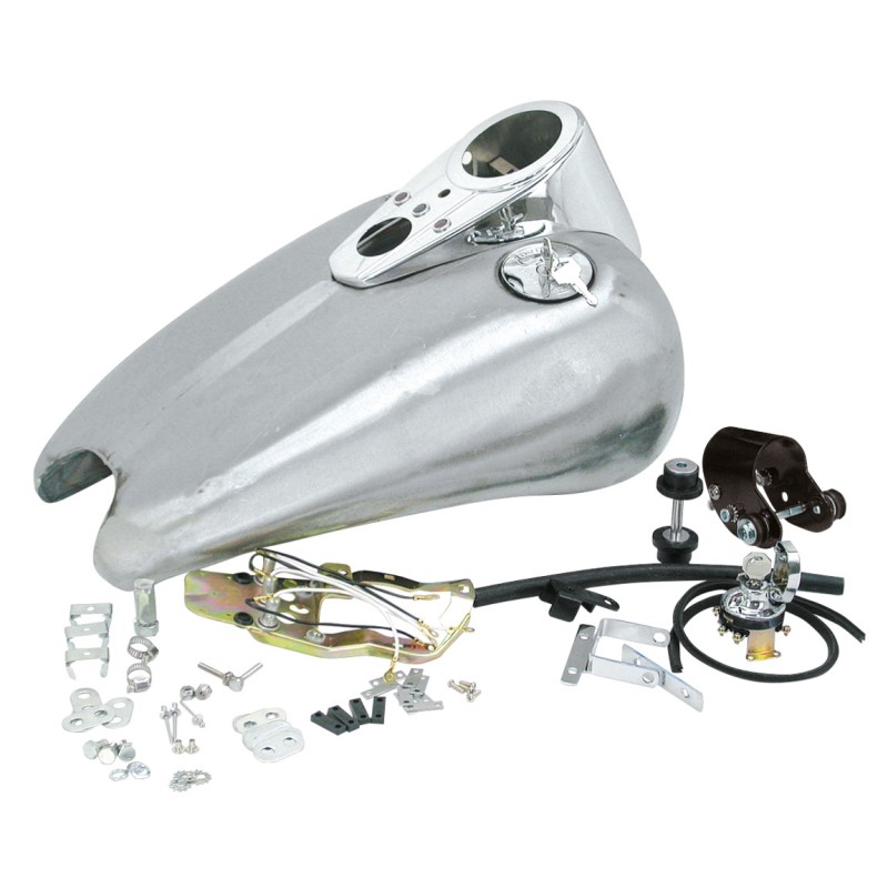 Reservoir rallonge de 2" en une piece "sport-bob" pour sportster 1995-2003 avec console 011605