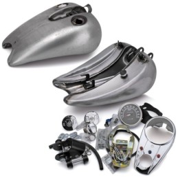 Reservoir rallonge une piece avec console et compteur pour sportster 011613