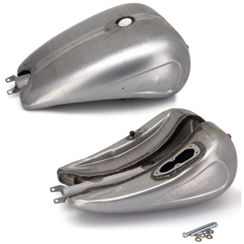 Reservoir une piece rallonge 2" avec empreintes pour sportster 012928