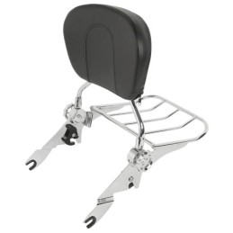 Kits de sissy bar inclinables amovibles et de porte-bagages pour touring 770754