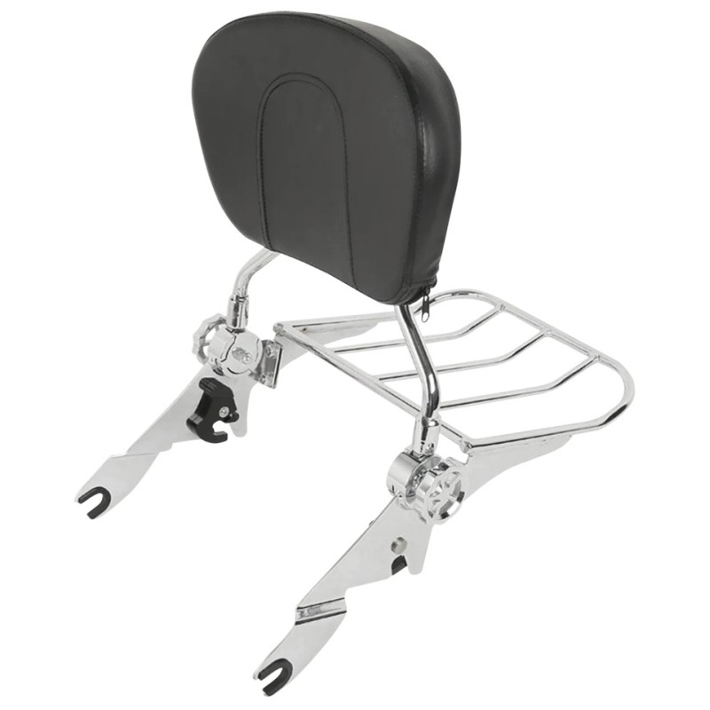 Kits de sissy bar inclinables amovibles et de porte-bagages pour touring 770754