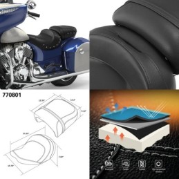 Selle c.c. rider 2 up pour grosses indian 770801