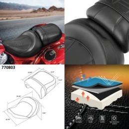 Selle c.c. rider 2 up pour grosses indian 770803
