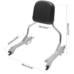 Sissy bar amovible en une seule piece pour fat boy et breakout 770767