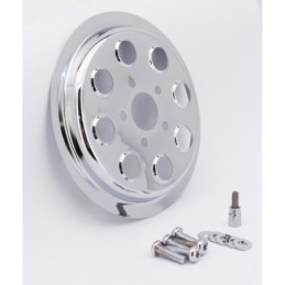 Inserts de poulie arriere chromes a 8 trous 302040
