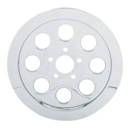 Inserts de poulie arriere chromes a 8 trous 302064