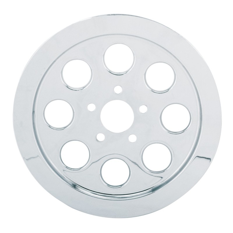 Inserts de poulie arriere chromes a 8 trous 302064