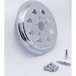Inserts de poulie arriere chromes a 8 trous 302065