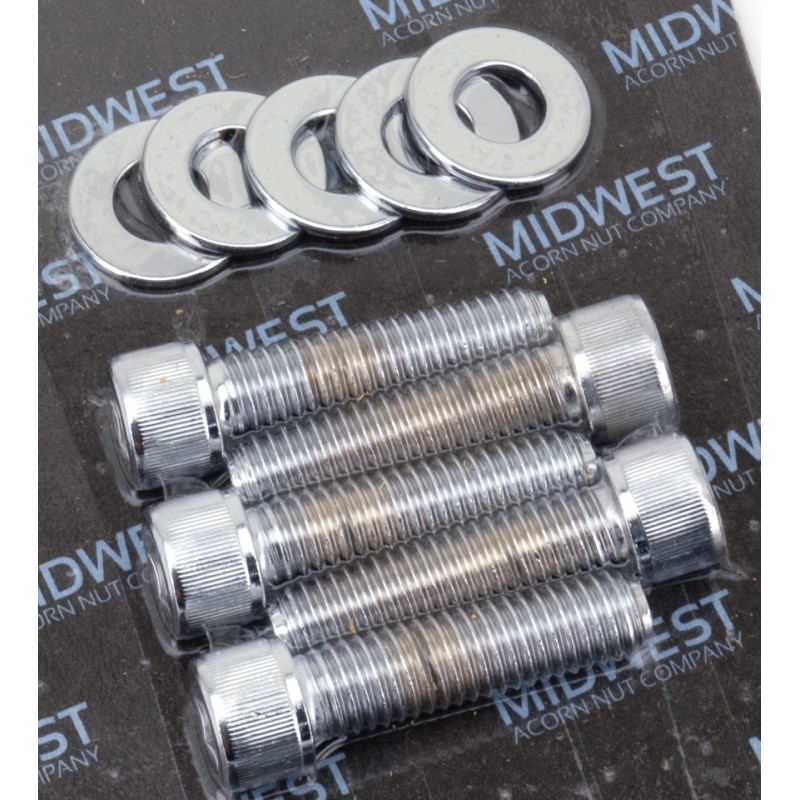 Kits visserie chromee pour couronne et poulie 238716