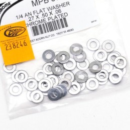 Assortiment de rondelles plates chromees 238246