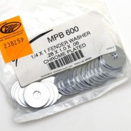 Assortiment de rondelles plates chromees 238259