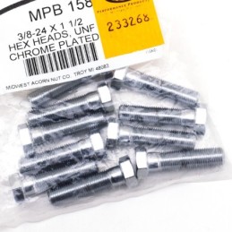 Assortiment de vis a tête hexagonale chromees 233268