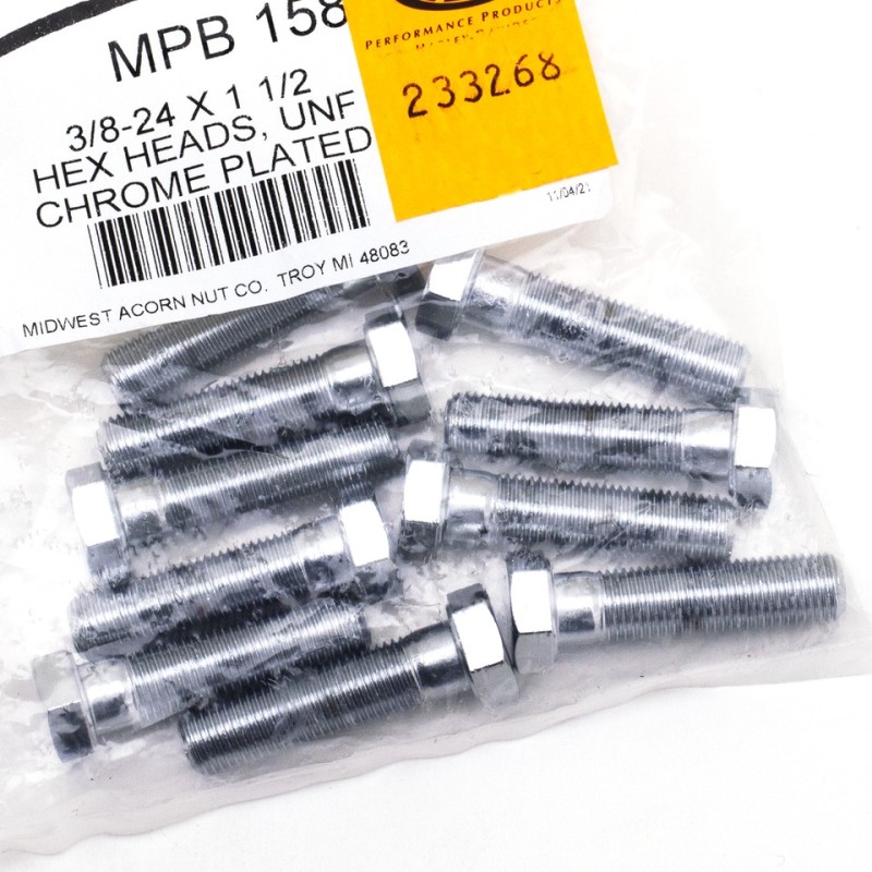 Assortiment de vis a tête hexagonale chromees 233268