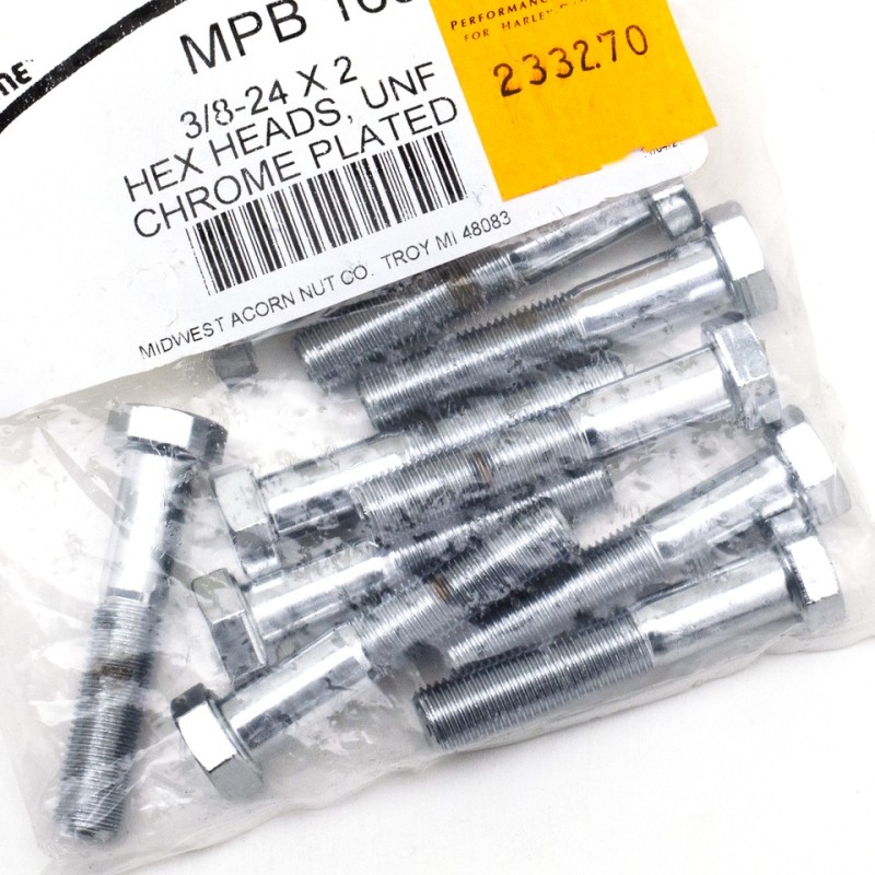 Assortiment de vis a tête hexagonale chromees 233270