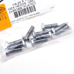 Assortiment de vis a tête hexagonale chromees 233273