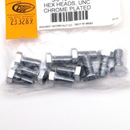 Assortiment de vis a tête hexagonale chromees 233289